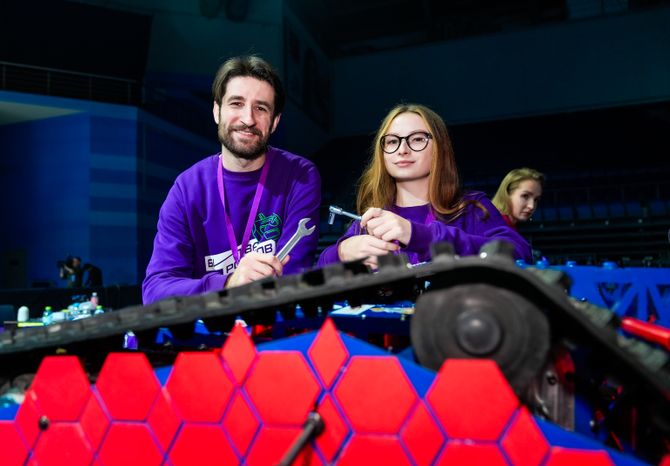 Финал международного чемпионата «Битва роботов» в Мытищах