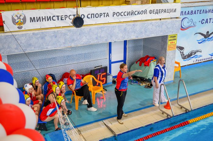 Соревнования по водному поло в рамках VI Летней спартакиады молодежи в Раменском