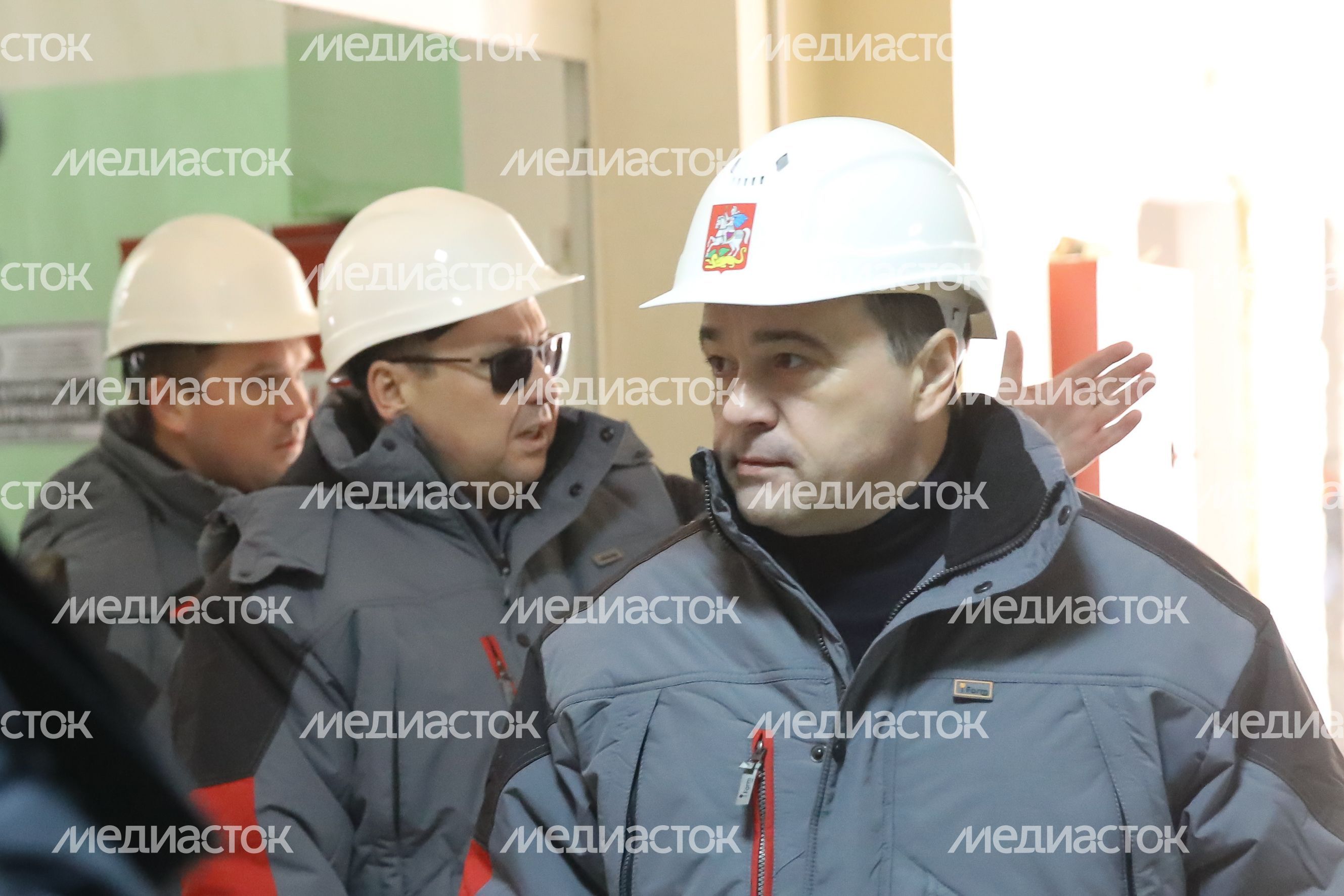 Проверка губернатором Подмосковья хода капитального ремонта двух лечебных корпусов в Звенигороде