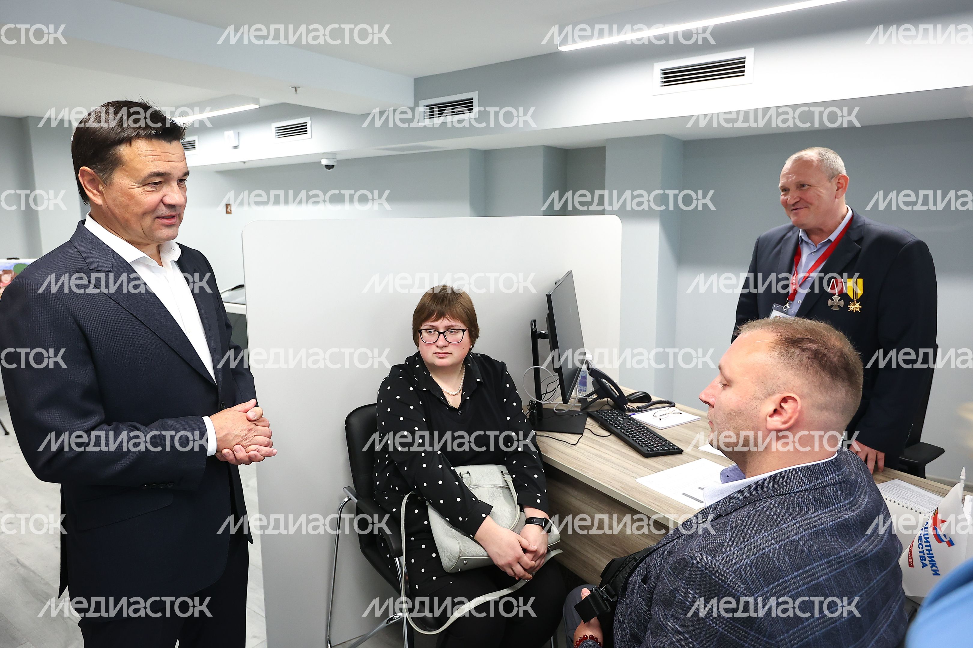 Встреча Губернатора Подмосковья с сотрудниками регионального отделения Фонда «Защитники Отечества»