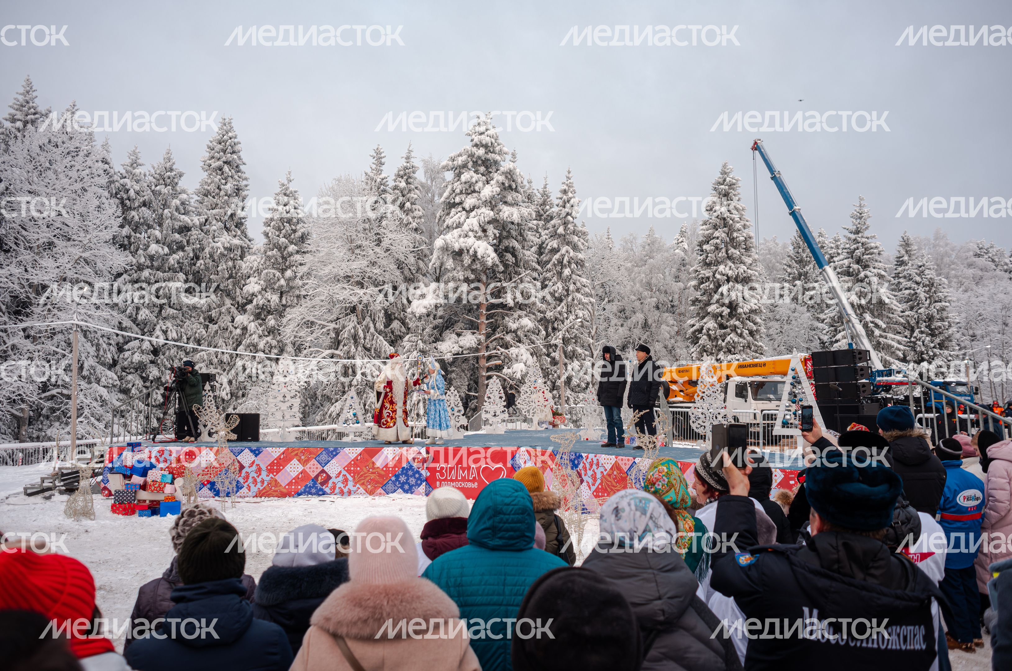 Рубка главной новогодней елки страны