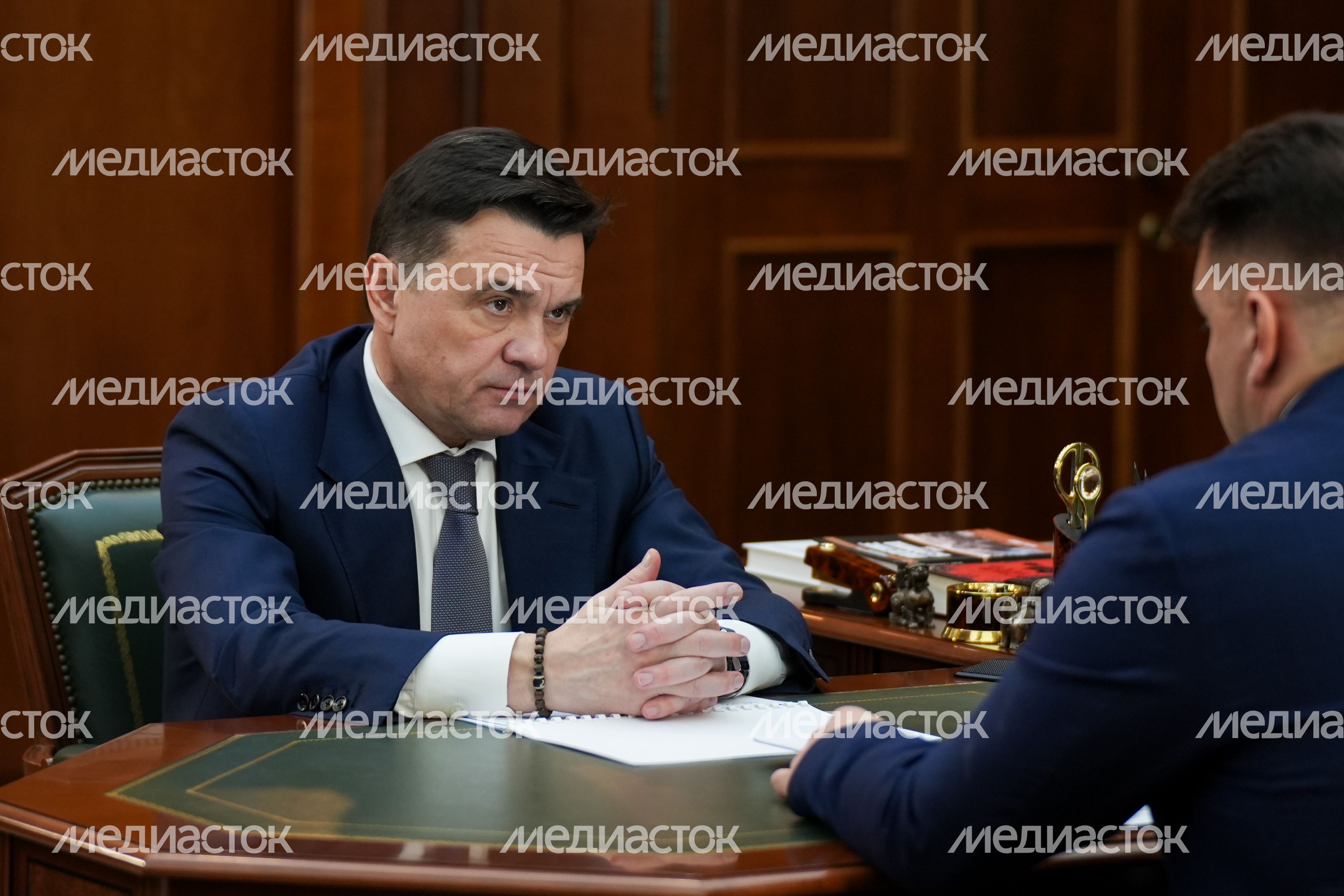 Андрей Воробьев провел встречу с главой Можайского м.о. Денисом Мордвинцевым Андрей Воробьев провел встречу с главой Можайского м.о. Денисом Мордвинцевым