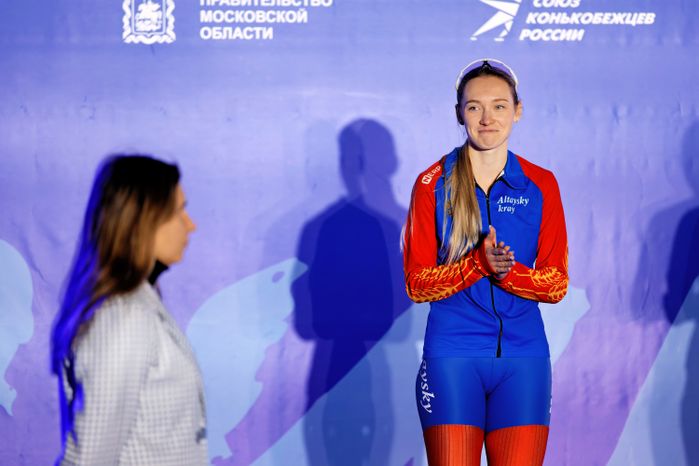Награждение финалистов Кубка России по конькобежному спорту в Коломне