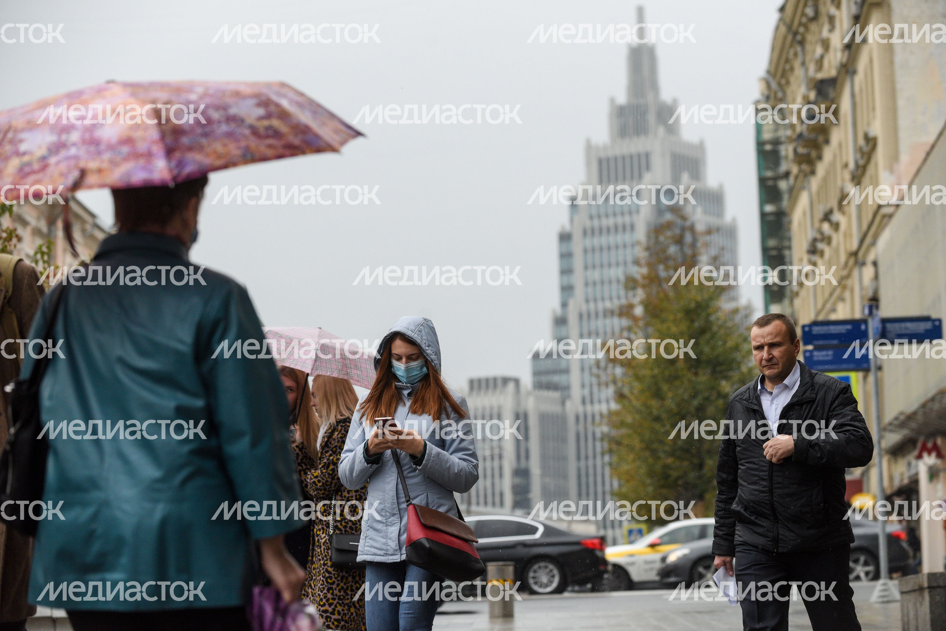 Дождливая погода в Москве