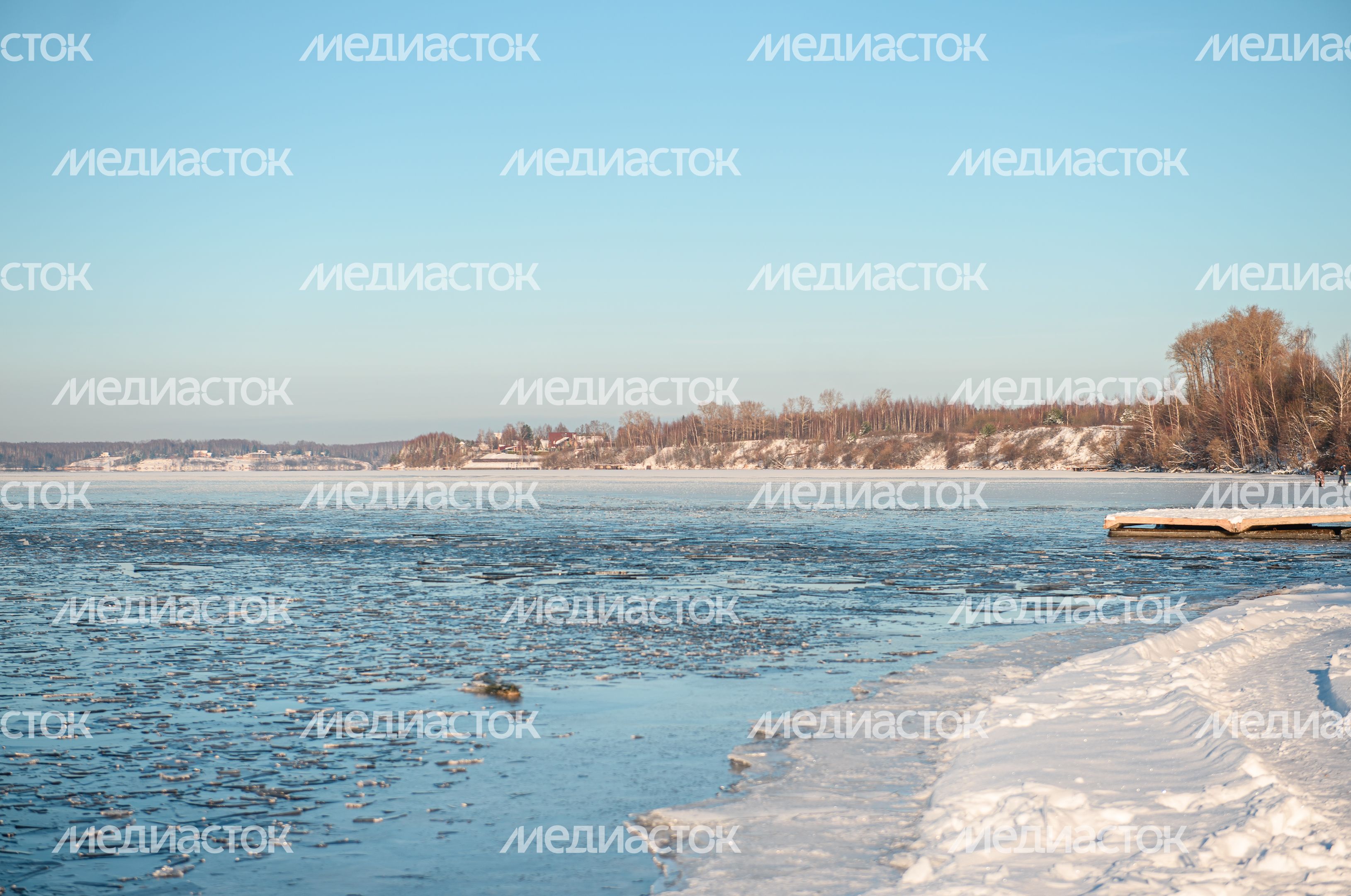 Зимние виды города Калязин
