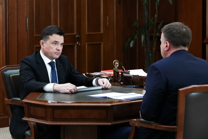 Андрей Воробьев встретился с главой Серпухова Алексеем Шимко