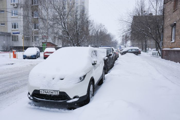 Снегопад в Московском регионе, 18.01.2018