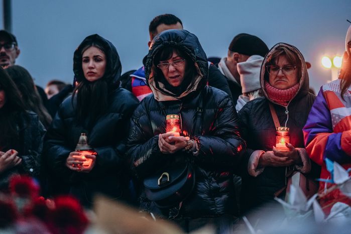 Акция памяти «Журавли» прошла на девятый день после теракта в "Крокус Сити Холле"