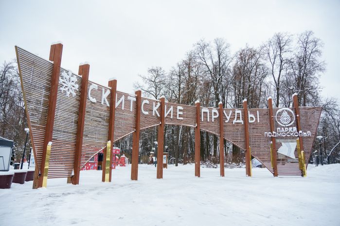 Парк «Скитские пруды» в Сергиевом Посаде зимой