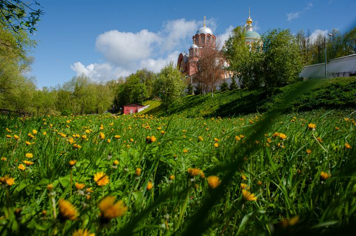Весенние виды города Хотьково