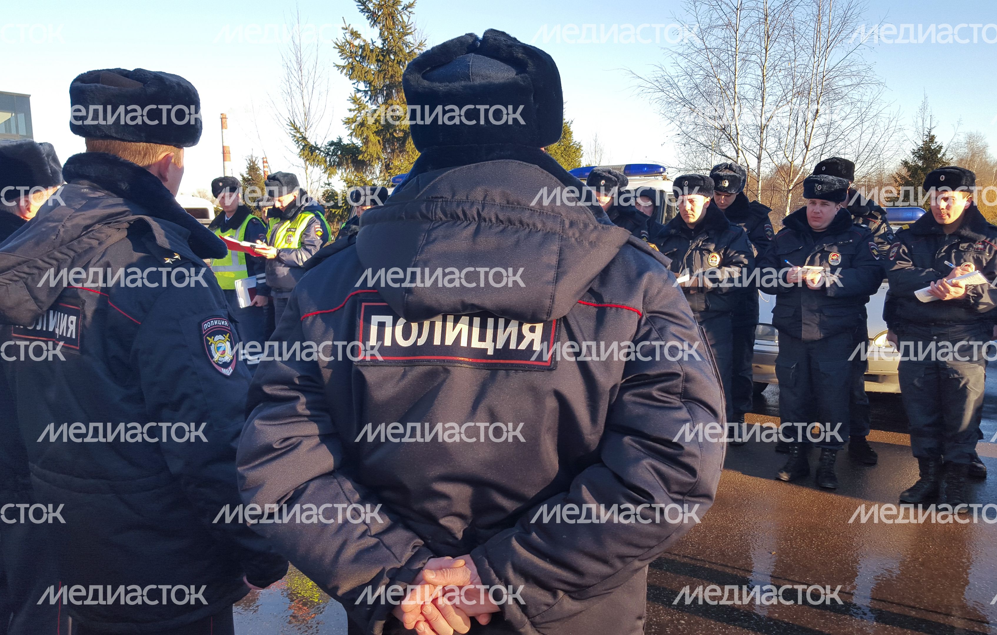 Сотрудники полиции в Мытищах