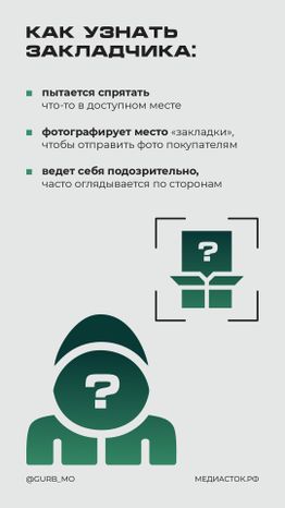 Что делать, если вы заметили закладчика вертикаль 05