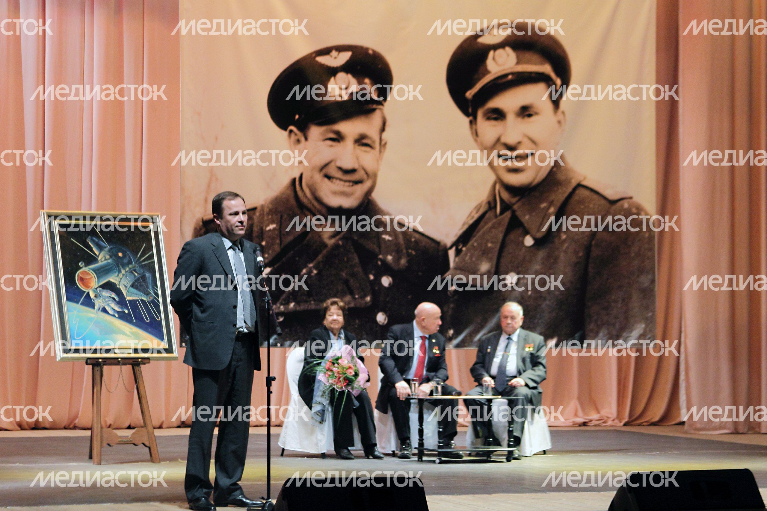 Чествования Алексея Леонова в Доме космонавтов в Звездном городке