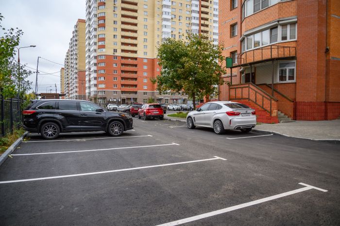 Благоустройство двора в Балашихе на улице Пролетарской микрорайона Железнодорожный