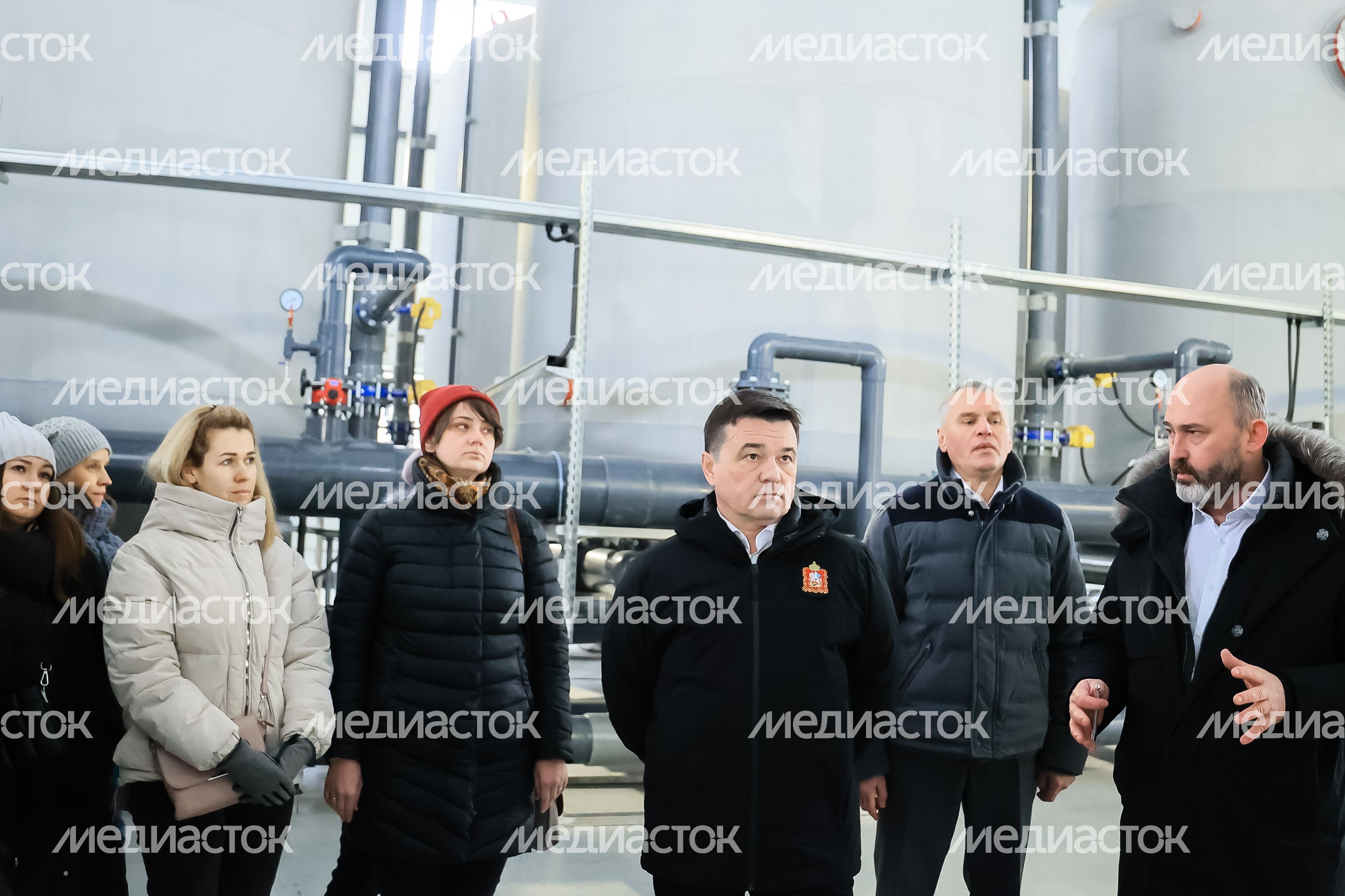 Посещение губернатором Подмосковья ВЗУ во Фрязине