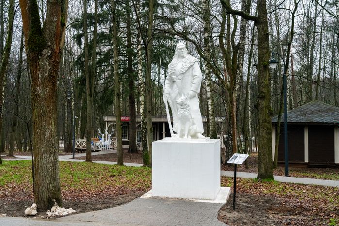 Красногорский городской парк после реконструкции зимой