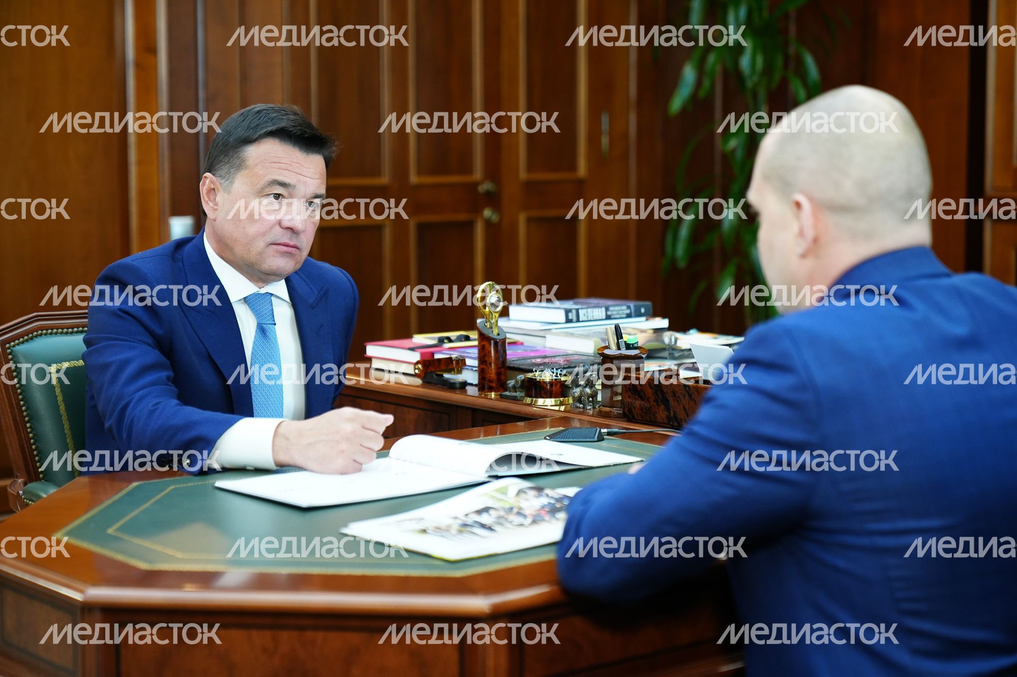 Рабочая встреча Губернатора Подмосковья с Главой городского округа Пушкинский