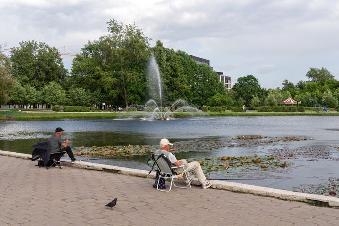 Пруд Баранка на Центральной площади Одинцово