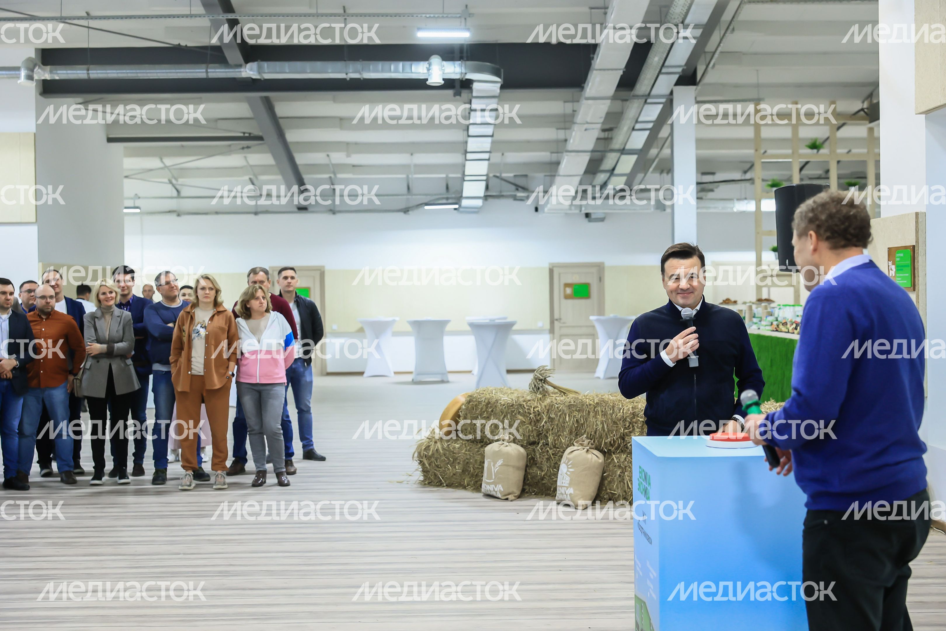 Открытие животноводческего комплекса «Бортниково» в Ступино Губернатором Подмосковья