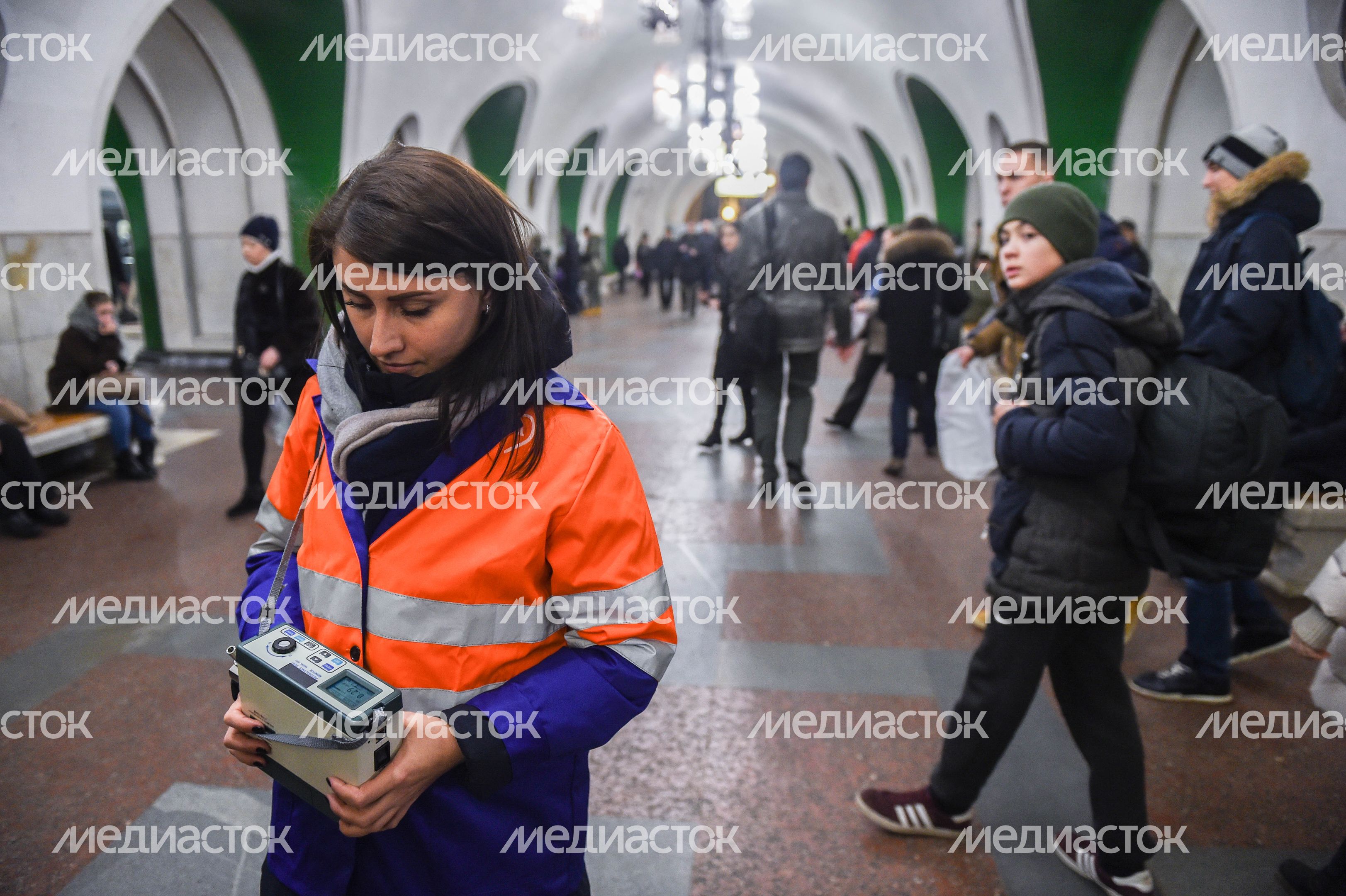 Проверка воздуха в Московском метрополитене
