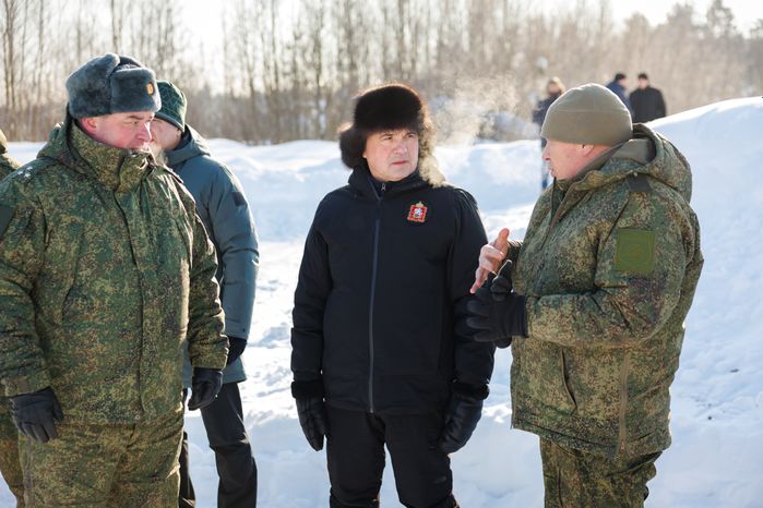 Андрей Воробьев посетил полигон в Московском высшем общевойсковом командном училище