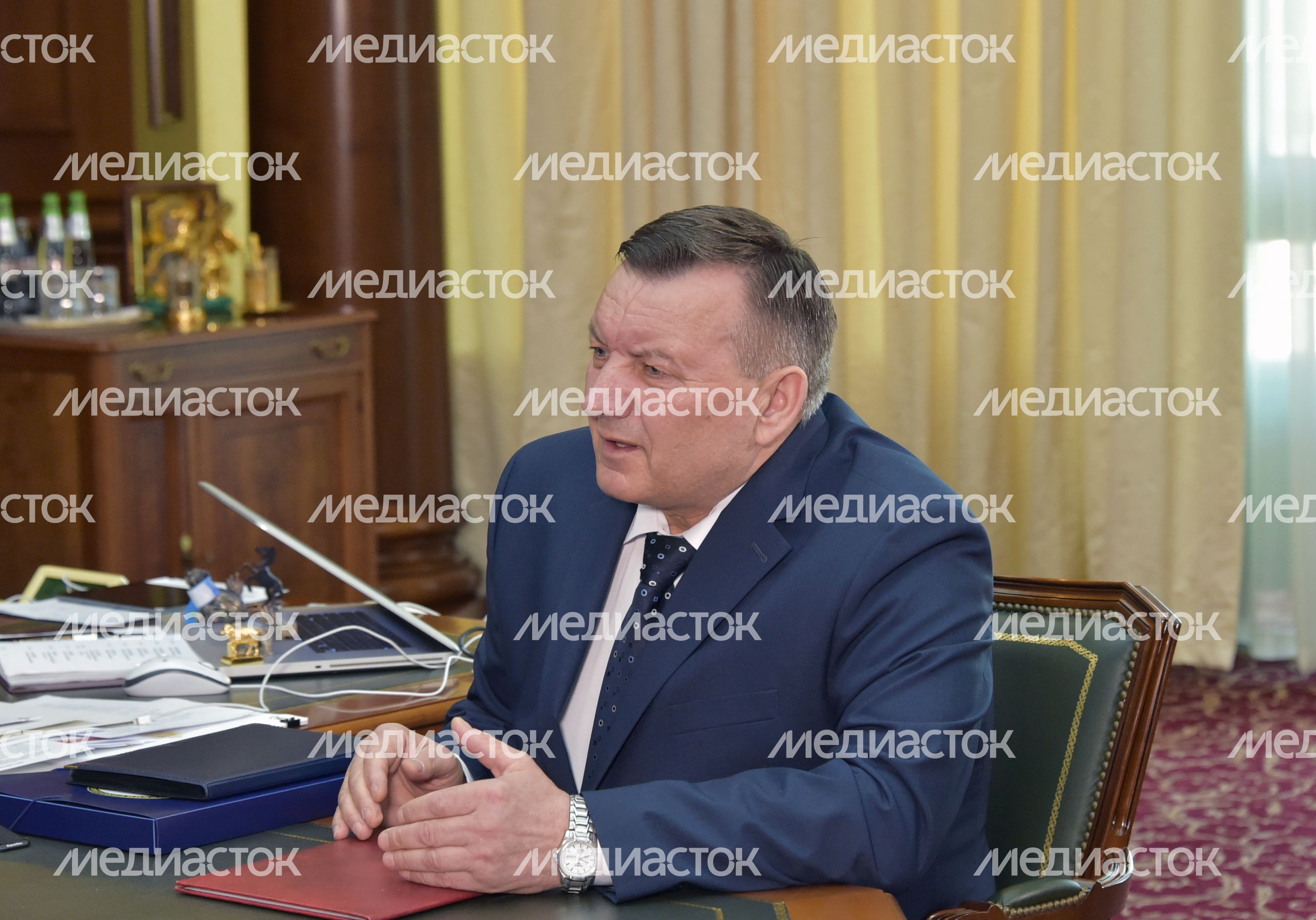 А. Воробьев обсудил подготовку к пожароопасному сезону с Н. Вдовиным