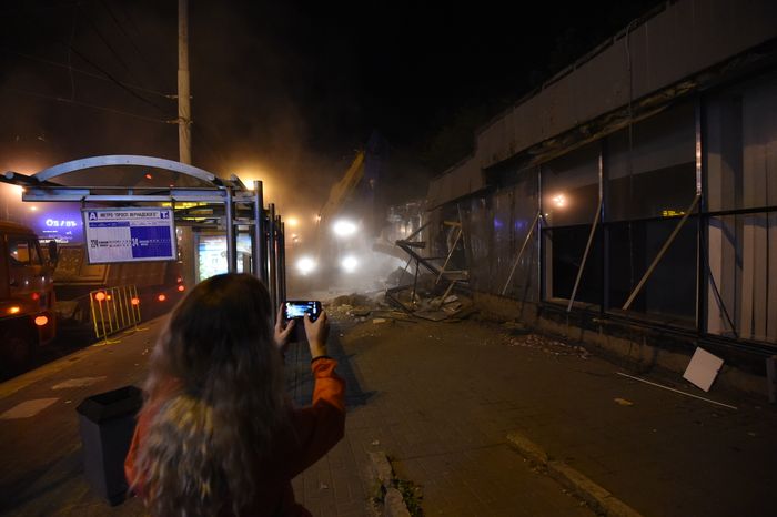 Снос незаконных построек возле метро 29 августа
