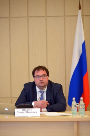 Пресс-конференция Максута Шадаева и Нины Суслоновой в Доме Правительства МО