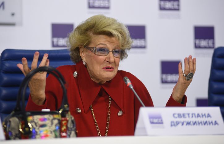 Пресс-конференция в честь 80-летнего юбилея Светланы Дружининой
