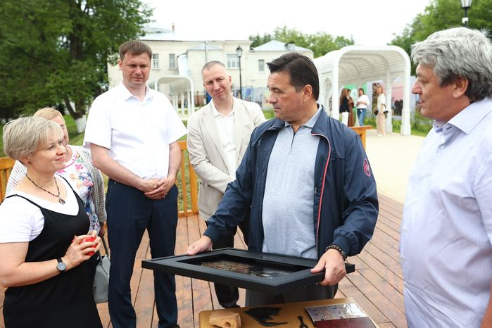 Проверка хода капремонта начальной школы СОШ №1 в Верее Губернатором Подмосковья