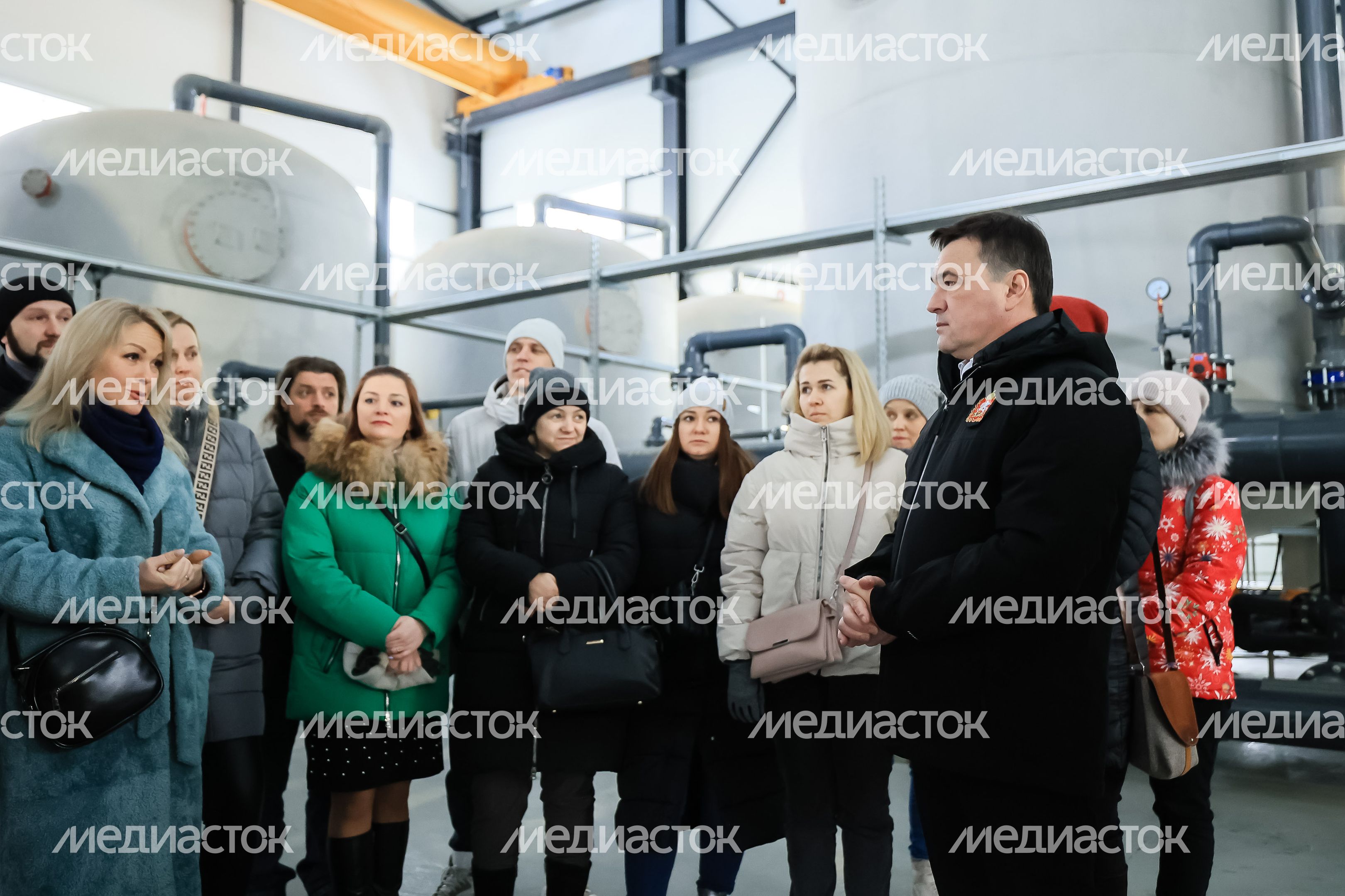 Посещение губернатором Подмосковья ВЗУ во Фрязине