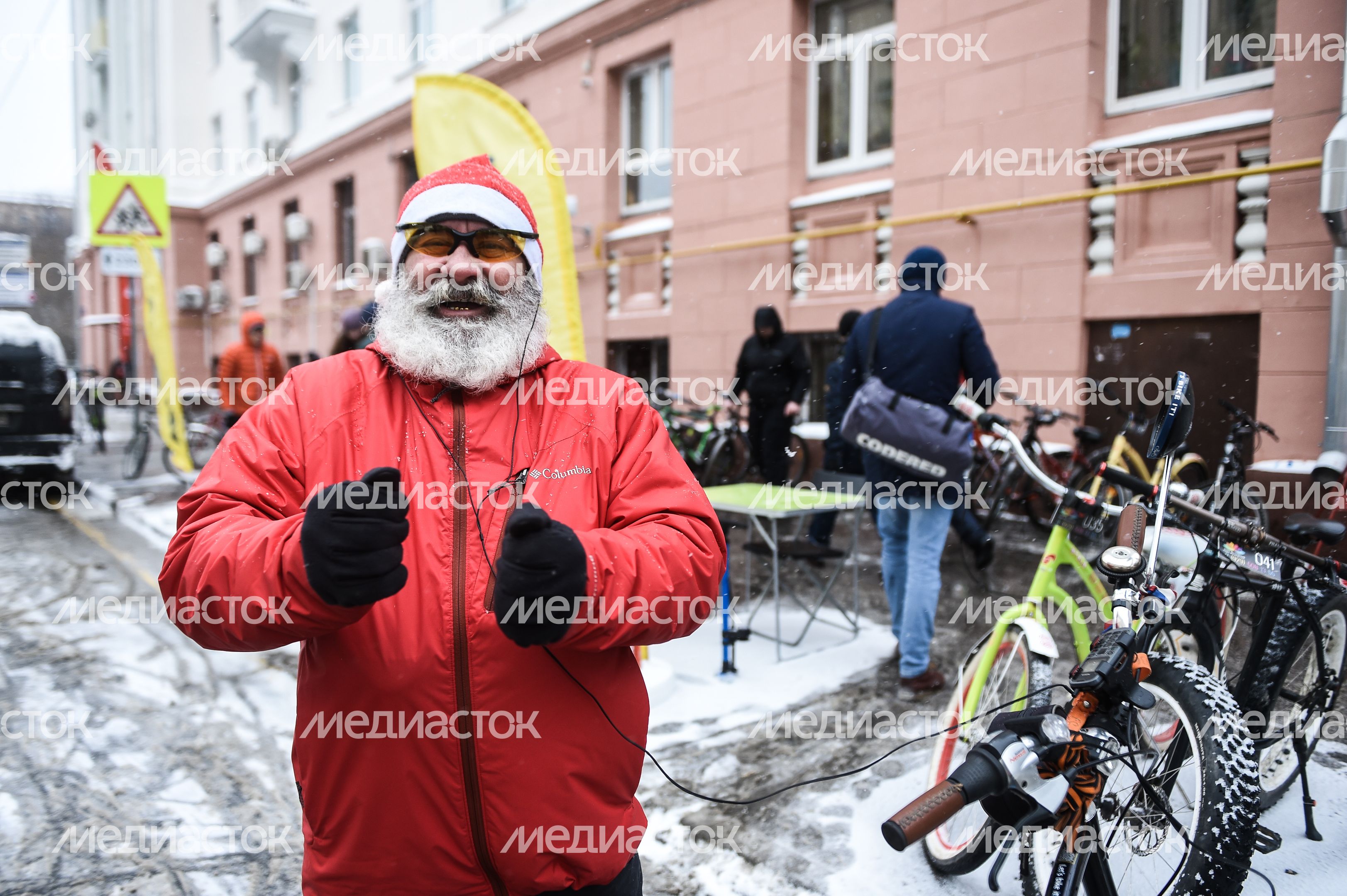 В Москве состоялся 4-й Зимний Велопарад