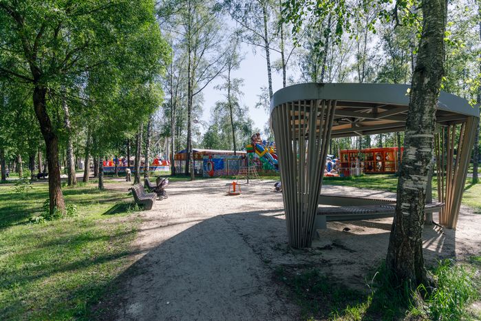 Центральный парк культуры и отдыха «Пушкинский» в Пушкино летом