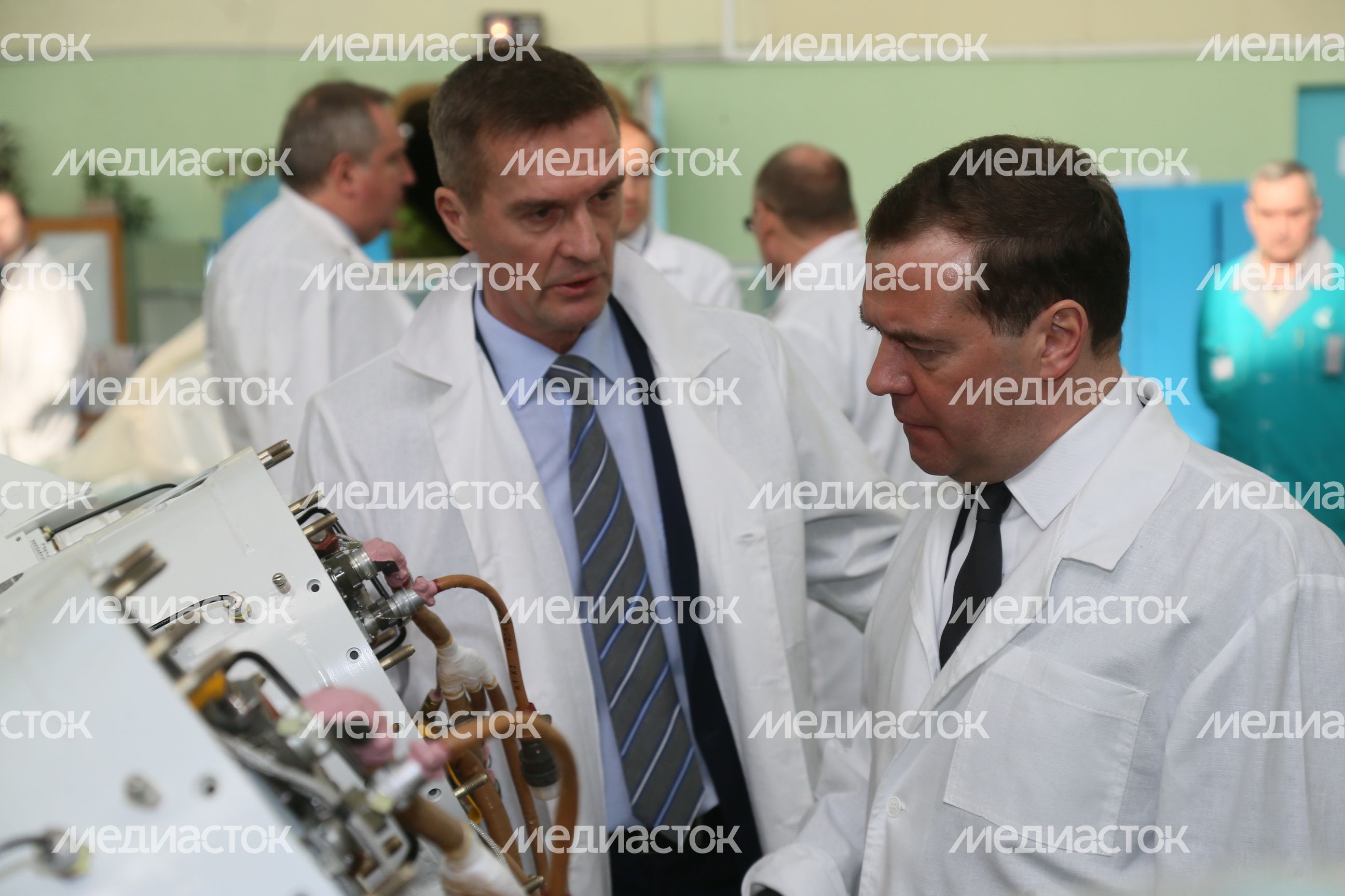 А. Воробьев принял участие в рабочей поездке Д. Медведева в Королев