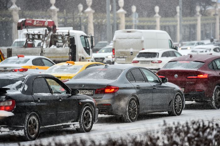 Снегопад в Москве