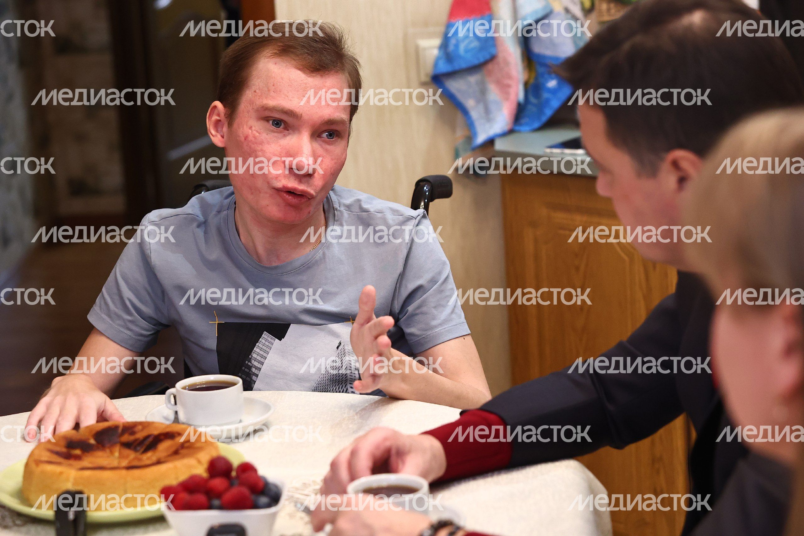 Посещение губернатором семьи мобилизованного в Одинцове