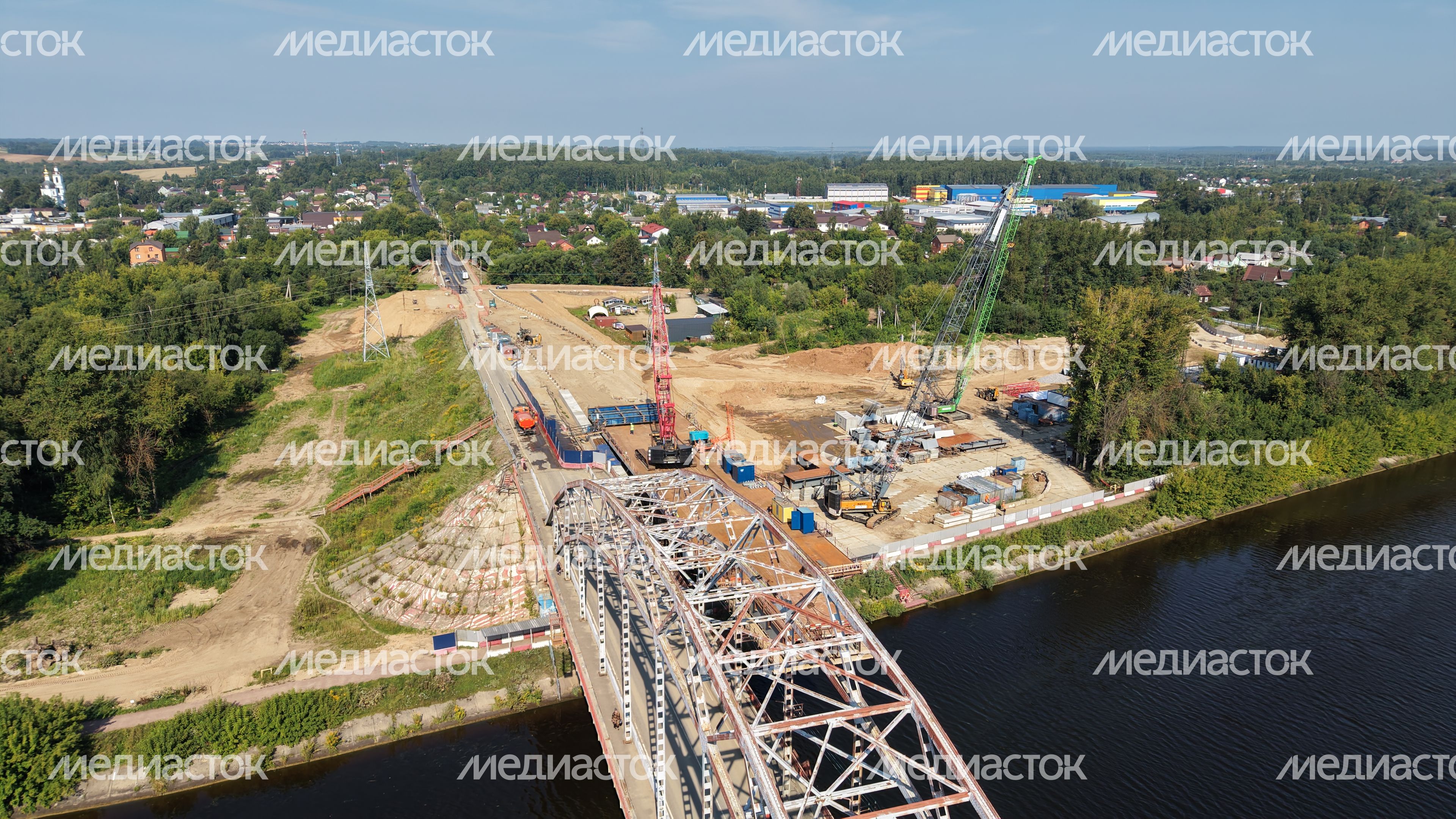 Возведение нового Рогачевского моста в Дмитрове