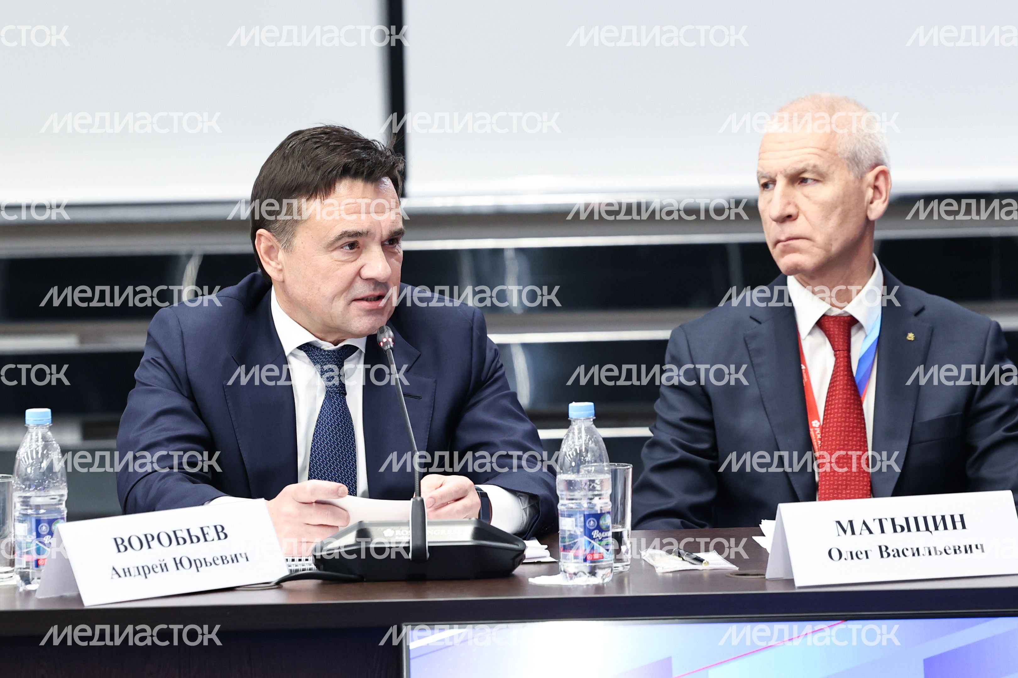 Андрей Воробьев и Олег Матыцин на Совете при президенте РФ по развитию физической культуры и спорта