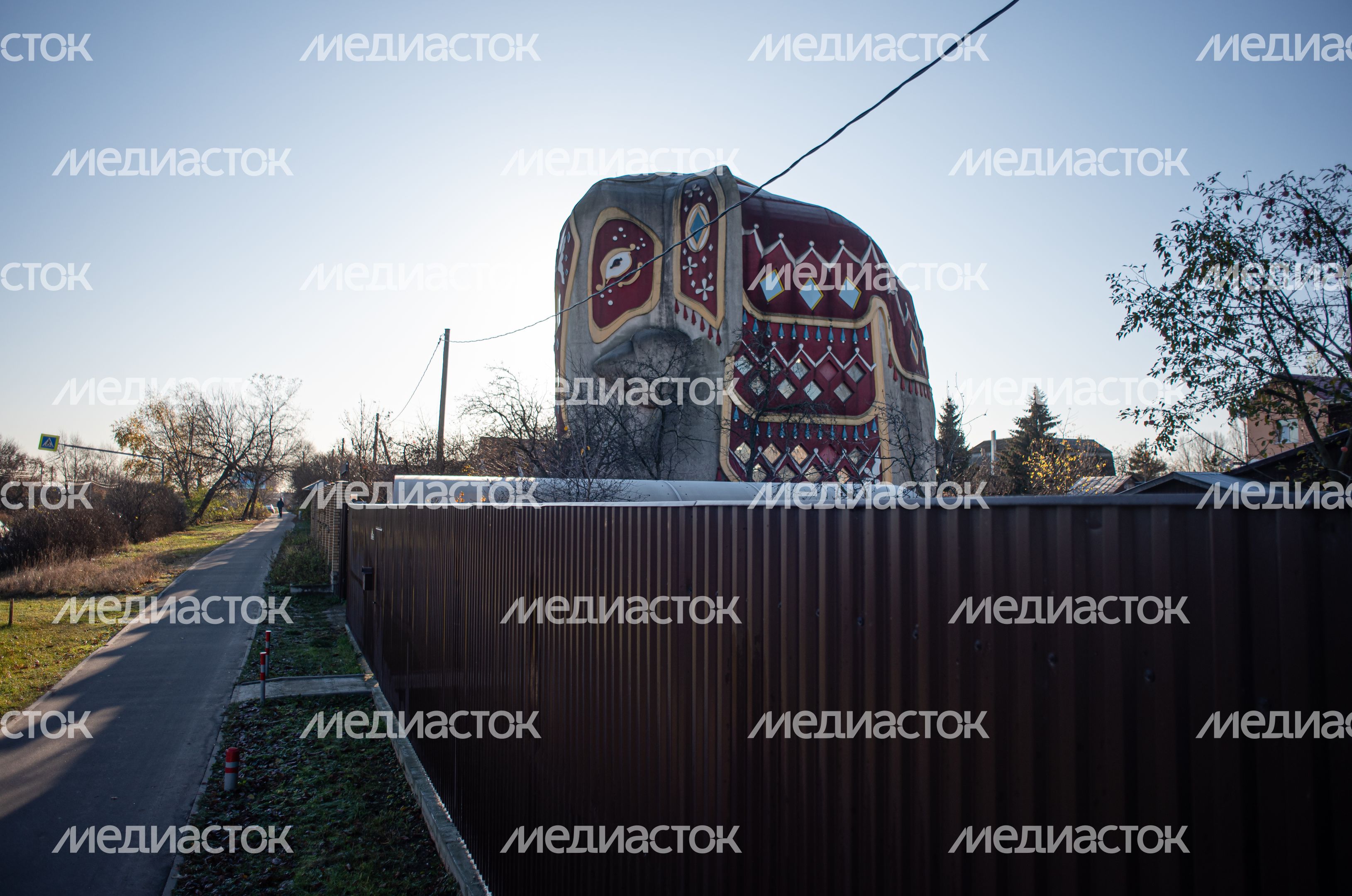 Дом-слон в Подмосковье осенью Дом-слон в Подмосковье осенью