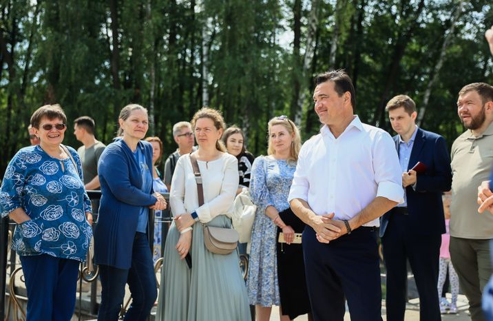 Проверка хода работ по очистке Малаховского озера Губернатором Подмосковья