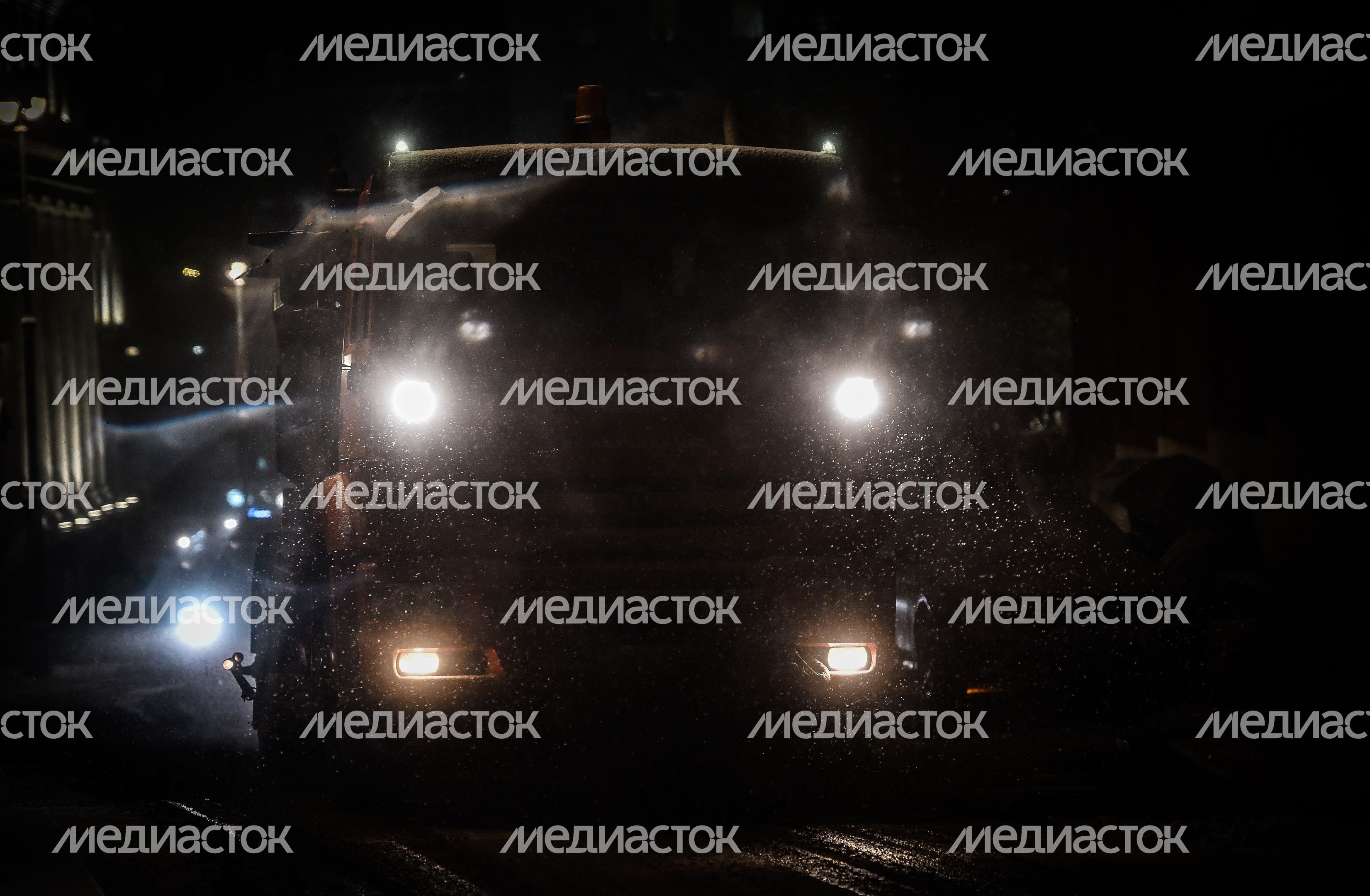 Первый снег в Москве
