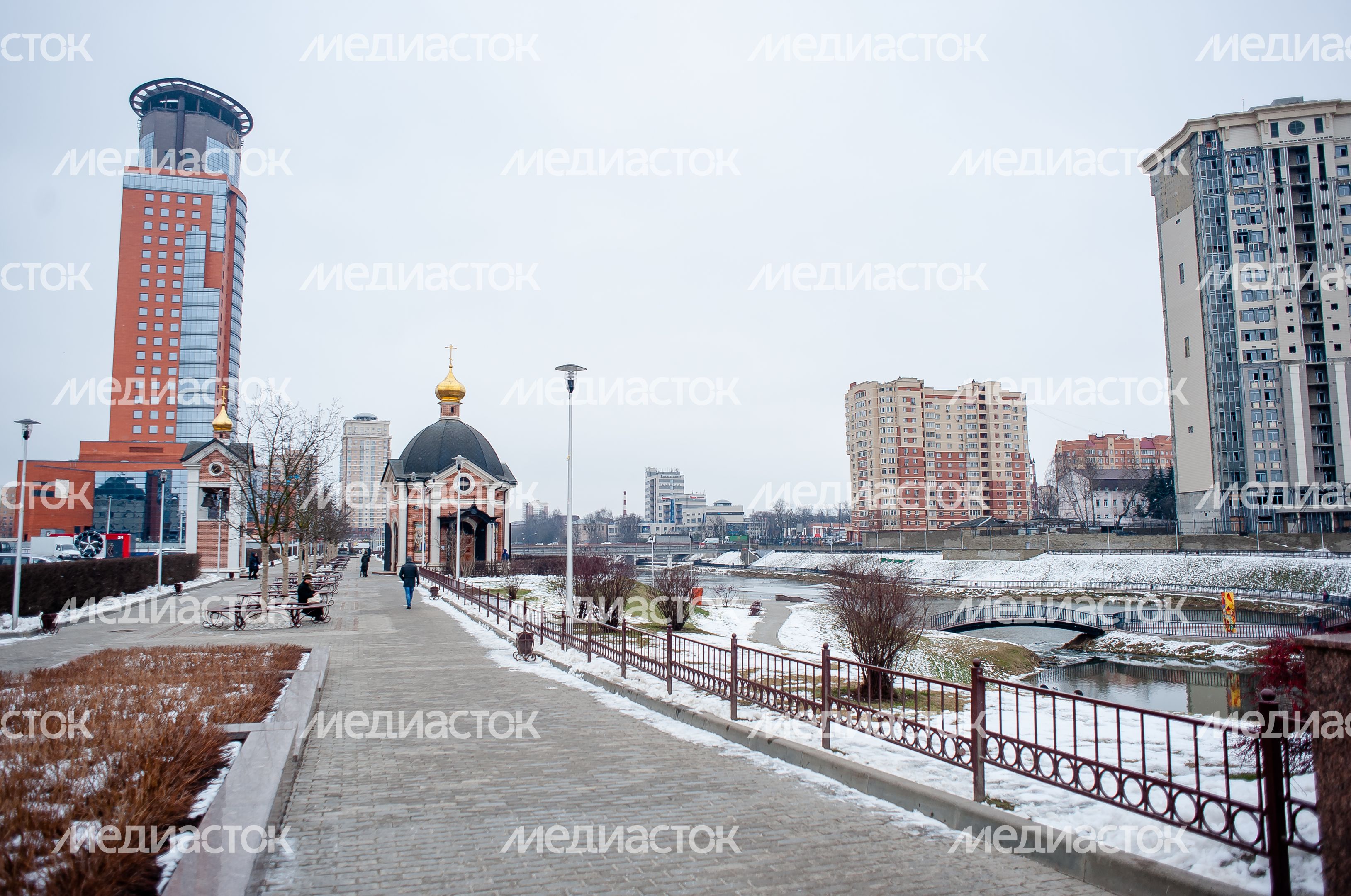 Зимние виды города Щелково