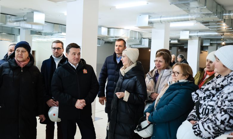 Проверка губернатором строительства школы в Люберцах