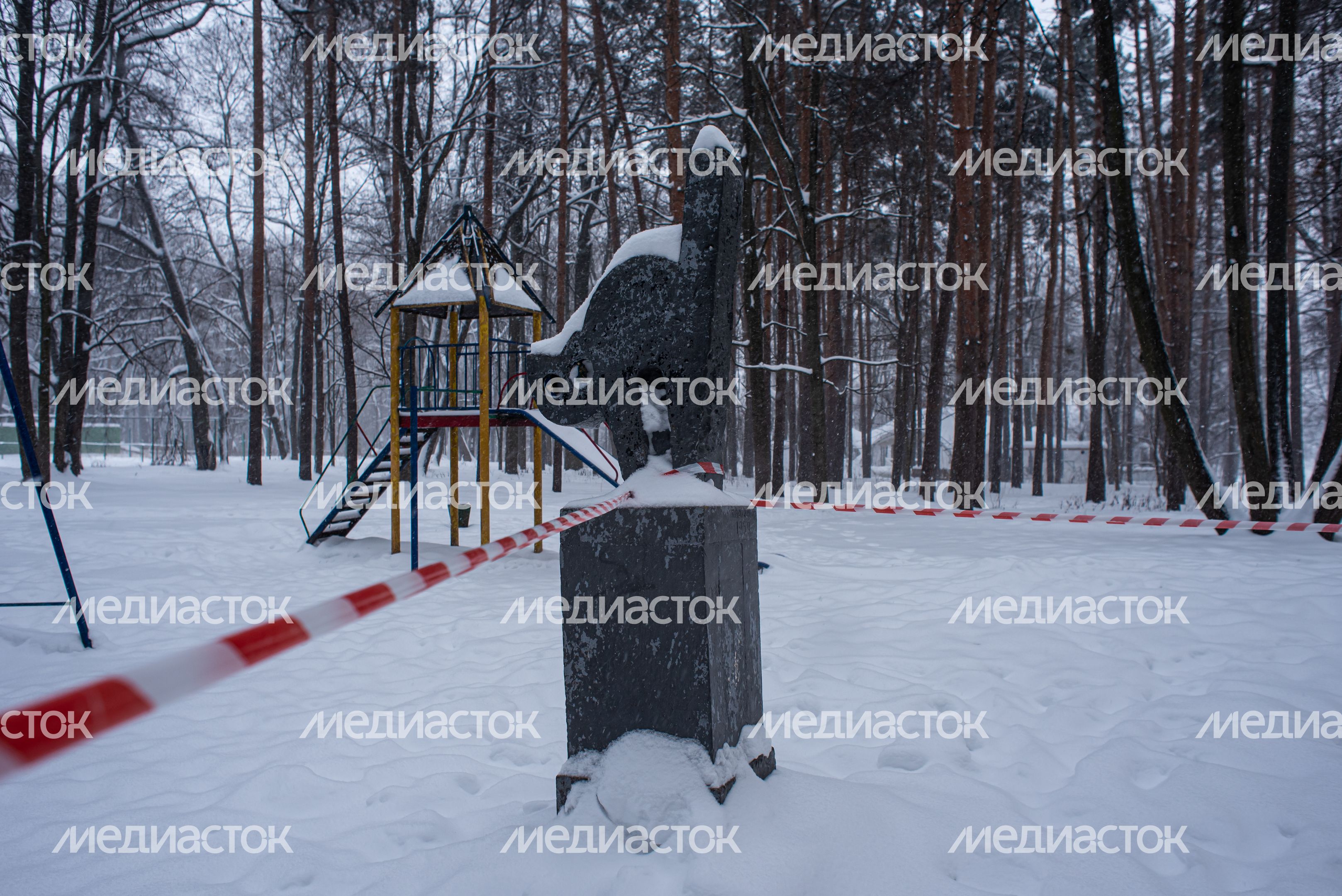 Зимние виды усадьбы Суханово