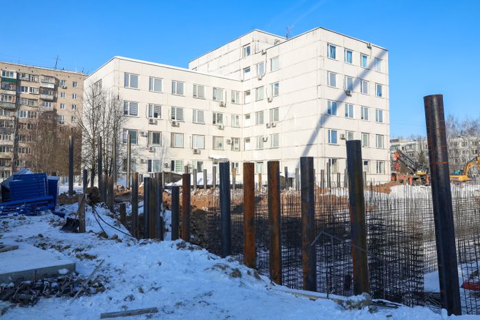 Строительство нового корпуса поликлиники №4 в Нахабино