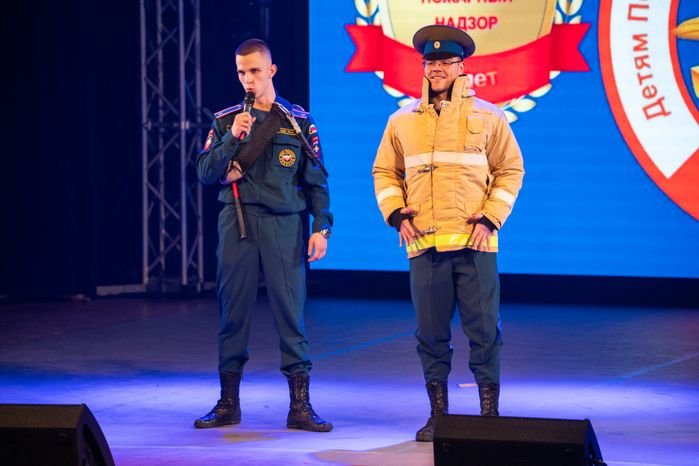 Областной этап конкурса КВН на противопожарную тематику в Ступино
