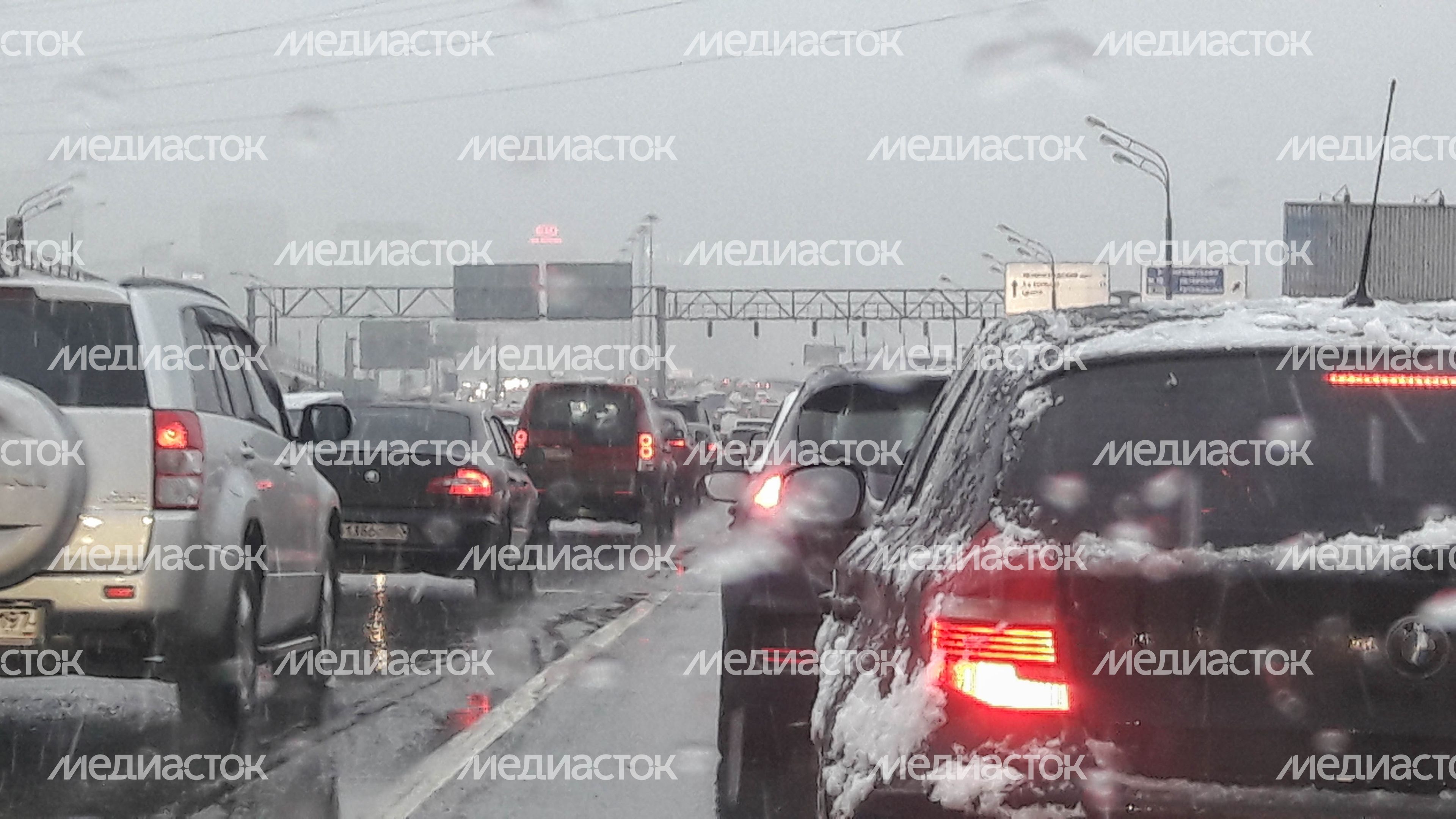 Снегопад в Москве и Подмосковье