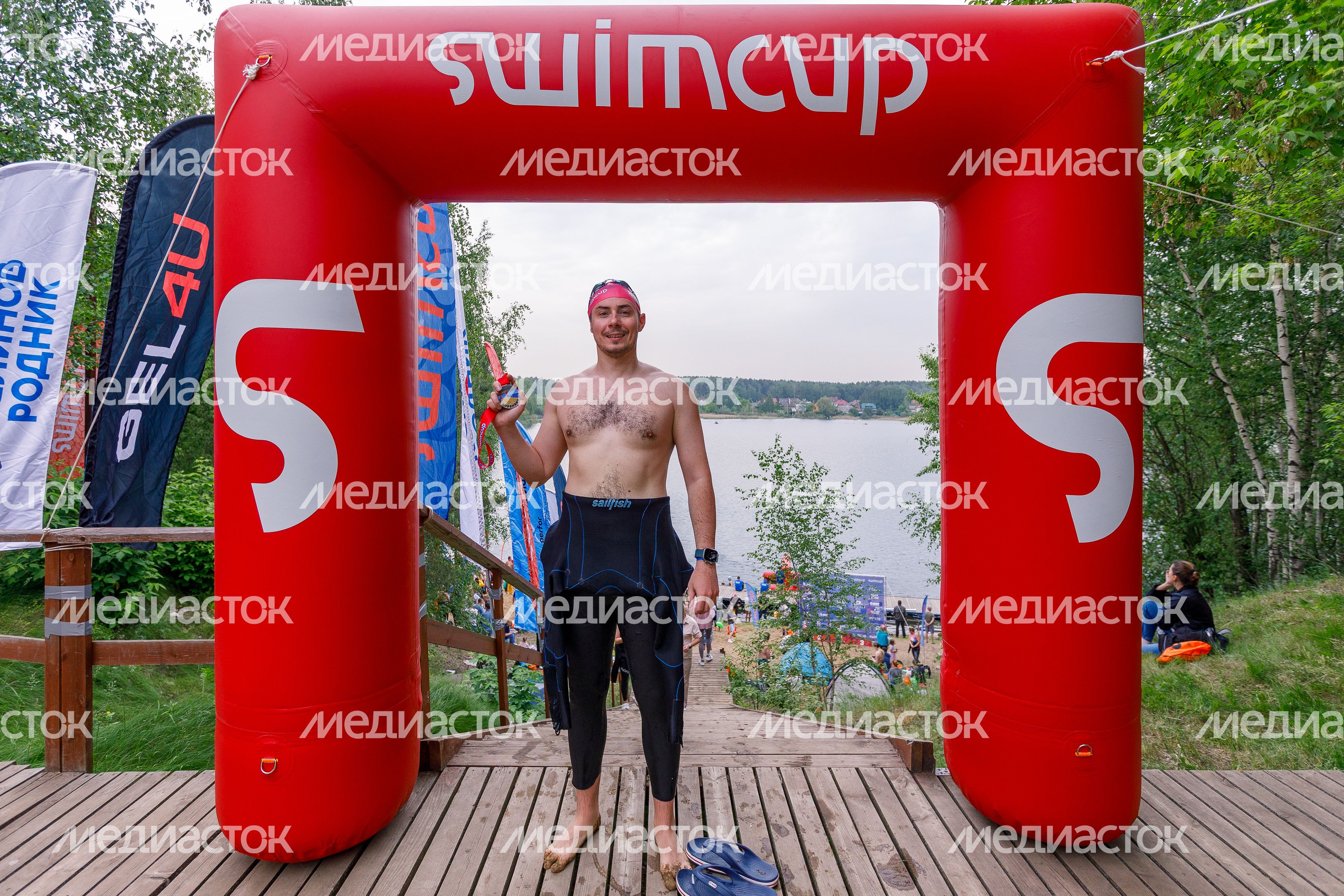 Заплыв на открытой воде Swimcup на Кореневском карьере в Люберцах Заплыв на открытой воде Swimcup на Кореневском карьере в Люберцах