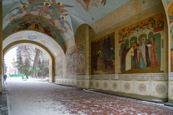 Сергиев Посад. Свято-Троицкая Сергиева лавра. Зима
