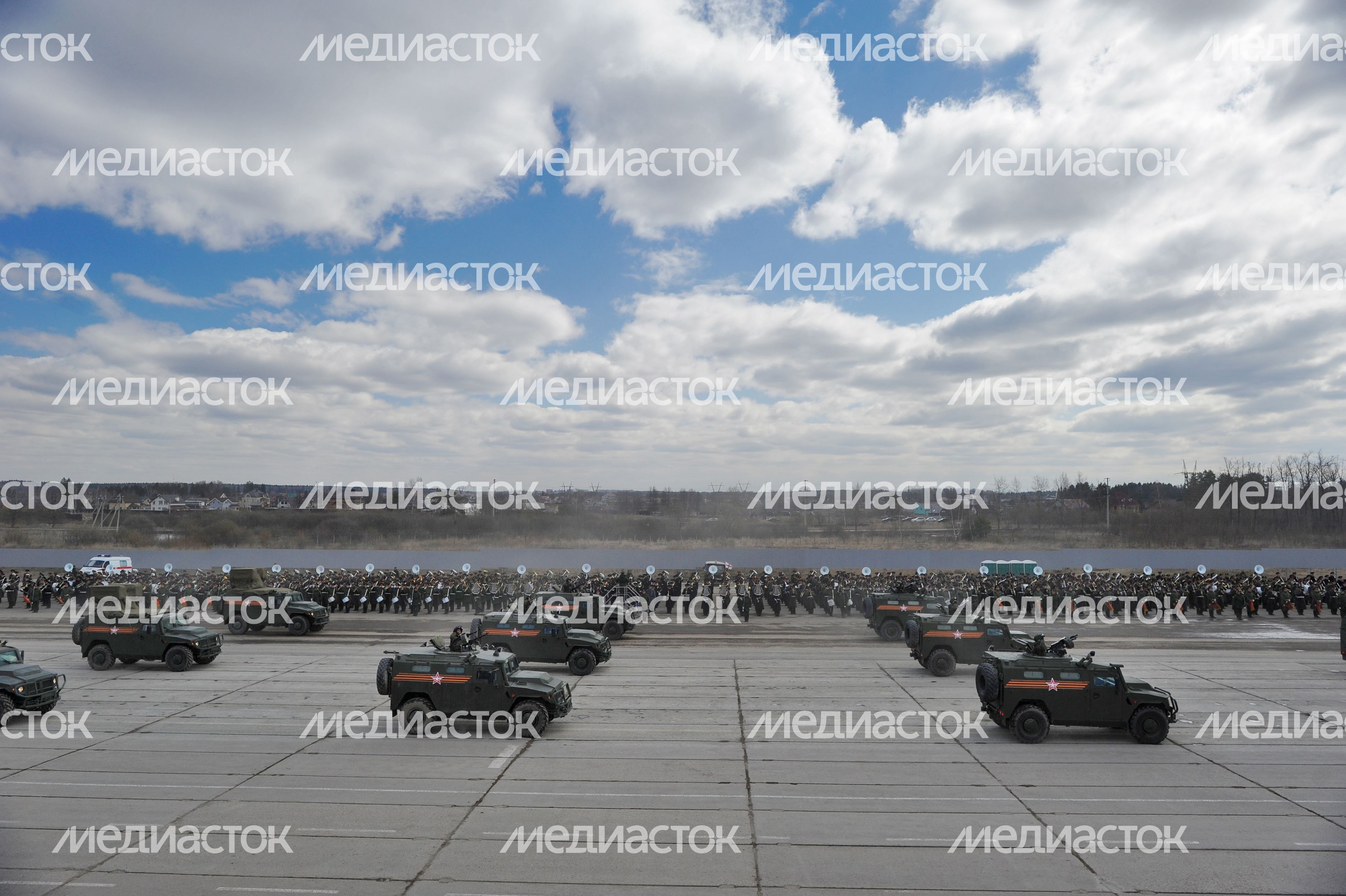 Репетиция Парада Победы в Алабино